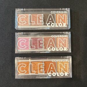 3 Covergirl Clean Color Eyeshadow Palettes
